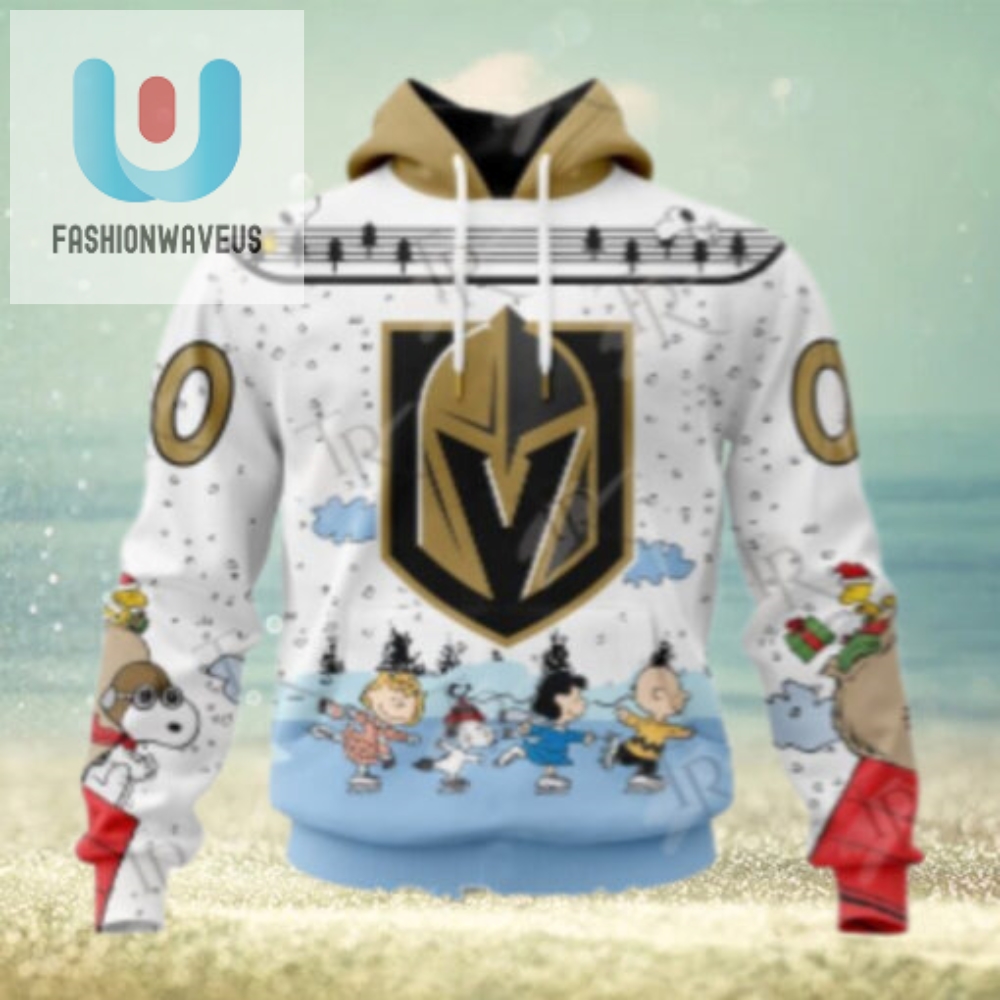 Nhl Vegas Golden Knights Special Peanuts Ice Skating Design Hoodie 