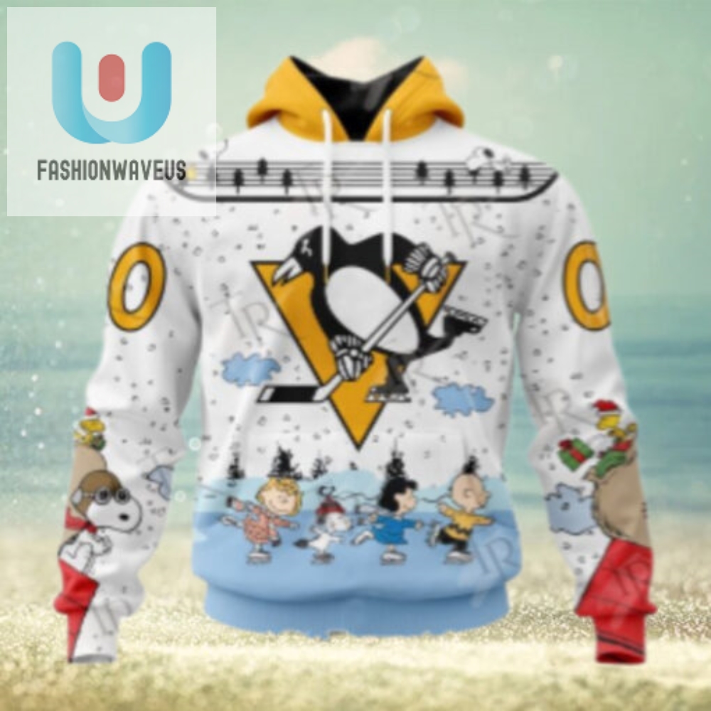 Nhl Pittsburgh Penguins Special Peanuts Ice Skating Design Hoodie 