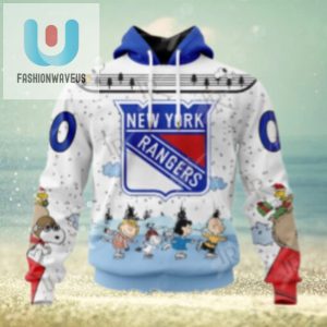 Nhl New York Rangers Special Peanuts Ice Skating Design Hoodie fashionwaveus 1 1