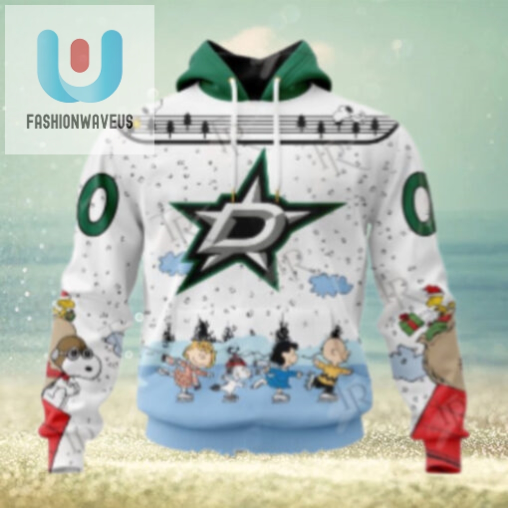 Nhl Dallas Stars Special Peanuts Ice Skating Design Hoodie 