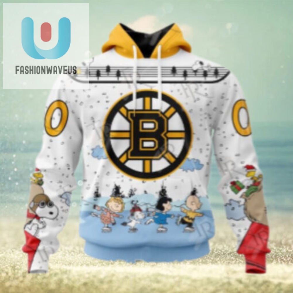 Nhl Boston Bruins Special Peanuts Ice Skating Design Hoodie 