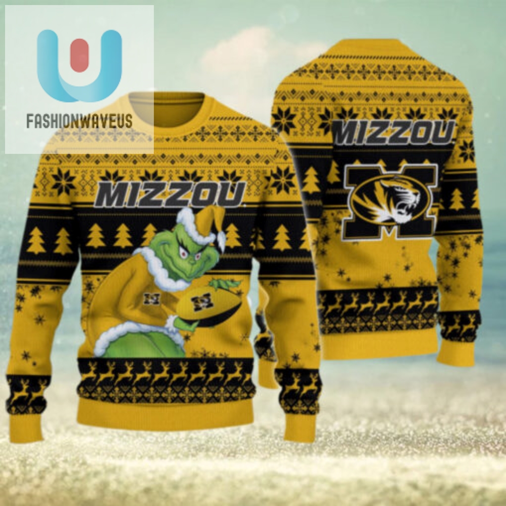 Missouri Tigers Grinch Ugly Christmas Sweater 