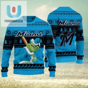 Miami Marlins Grinch Christmas Ugly Sweater fashionwaveus 1 1