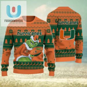 Miami Hurricanes Grinch Ugly Christmas Sweater fashionwaveus 1 1