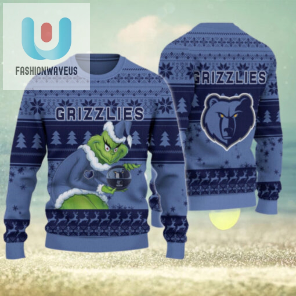 Memphis Grizzlies Grinch Christmas Ugly Sweater 