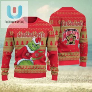 Maryland Terrapins Grinch Ugly Christmas Sweater fashionwaveus 1 1