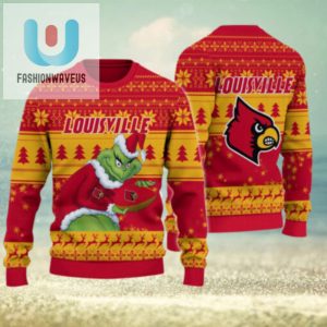 Louisville Cardinals Grinch Ugly Christmas Sweater fashionwaveus 1 1