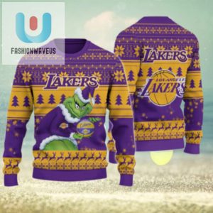 Los Angeles Lakers Grinch Christmas Ugly Sweater fashionwaveus 1 1