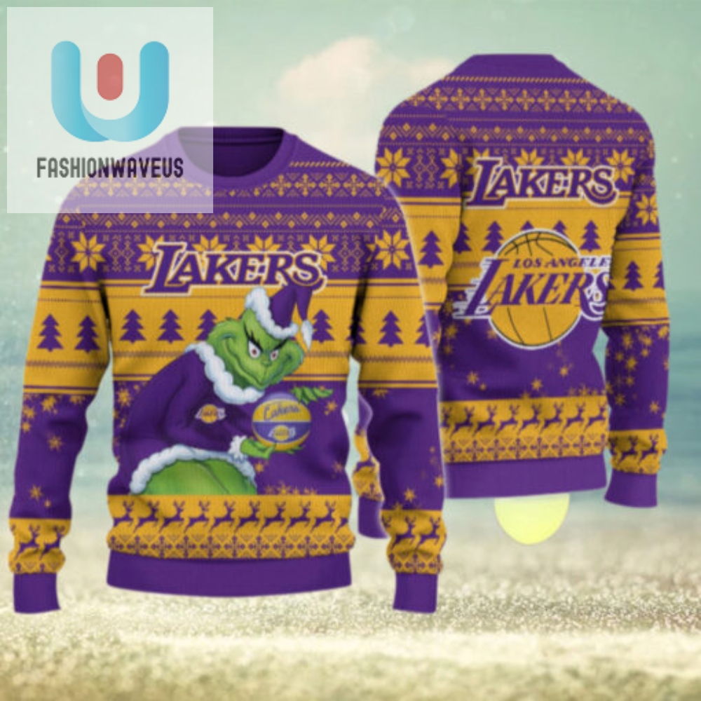 Los Angeles Lakers Grinch Christmas Ugly Sweater 