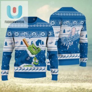 Los Angeles Dodgers Grinch Christmas Ugly Sweater fashionwaveus 1 1