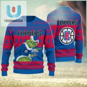 Los Angeles Clippers Grinch Christmas Ugly Sweater fashionwaveus 1 1