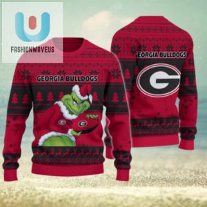 Georgia Bulldogs Grinch Ugly Christmas Sweater fashionwaveus 1 1