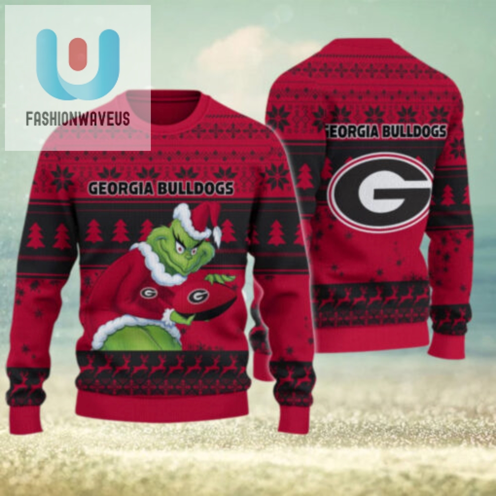 Georgia Bulldogs Grinch Ugly Christmas Sweater 