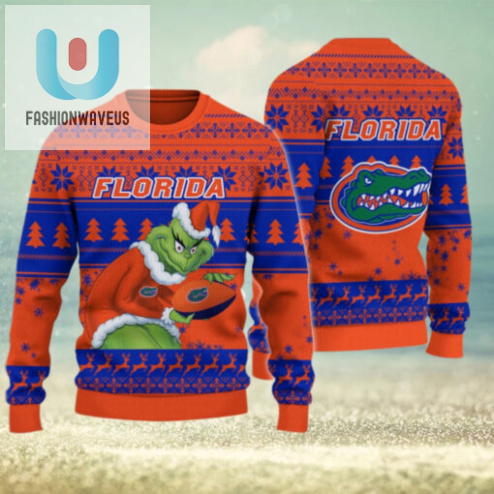 Florida Gators Grinch Ugly Christmas Sweater 