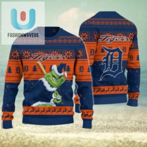 Detroit Tigers Grinch Christmas Ugly Sweater fashionwaveus 1 1