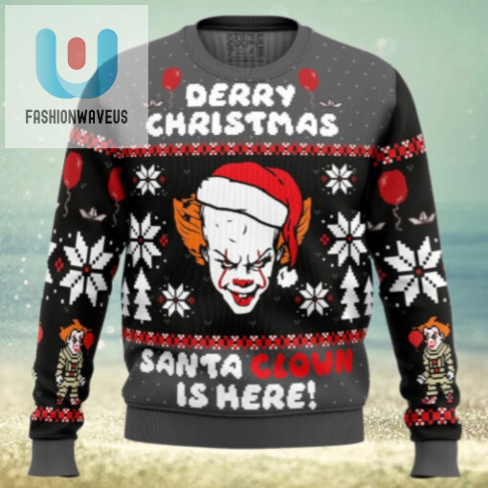 Derry Christmas Pennywise The Clown Ugly Christmas Sweater 