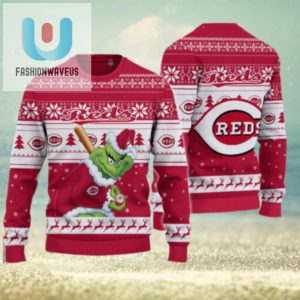 Cincinnati Reds Grinch Christmas Ugly Sweater fashionwaveus 1 1