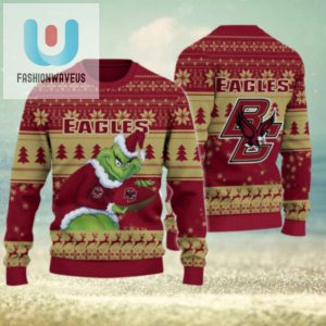 Boston College Eagles Grinch Ugly Christmas Sweater fashionwaveus 1 1