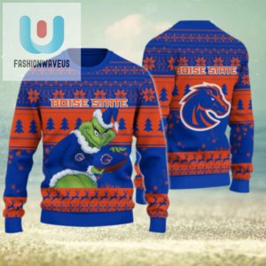 Boise State Broncos Grinch Ugly Christmas Sweater fashionwaveus 1 1