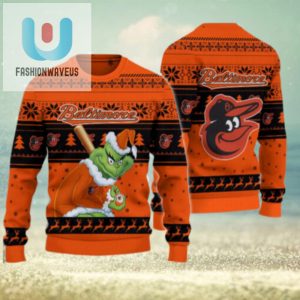 Baltimore Orioles Grinch Christmas Ugly Sweater fashionwaveus 1 1