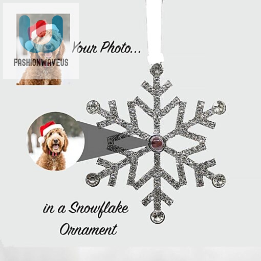 Custom Christmas Snowflake Photo Ornament 