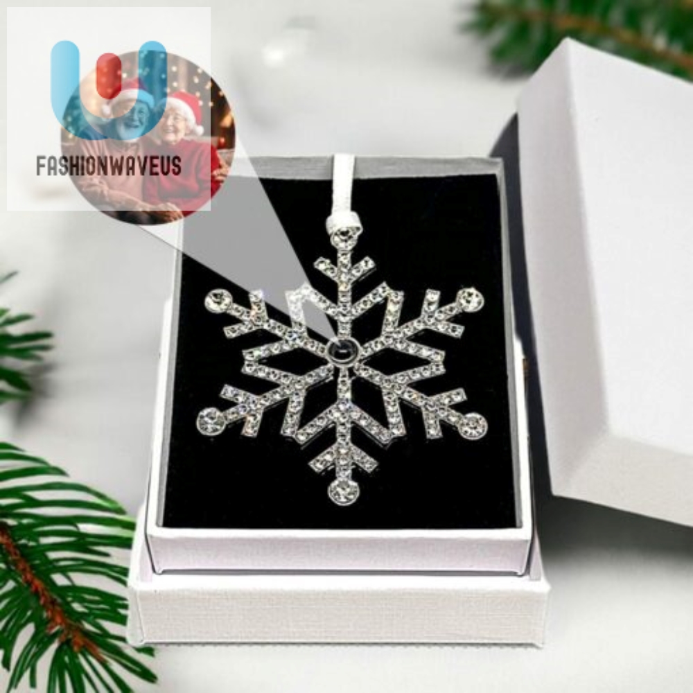 Personalized Snowflake Photo Ornament 