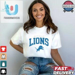 Detroit Lions Classic Arched Logo Shirt fashionwaveus 1 1