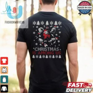 Printbar Christmas Is Among Us Funny Santa Claus Hat T Shirt fashionwaveus 1 2