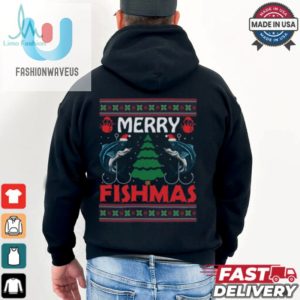 Merry Fishmas Funny Christmas Fishing Mens T Shirt fashionwaveus 1 1