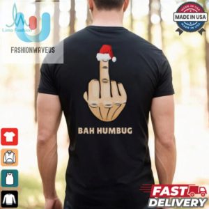 Bah Humbug Finger Flip Funny Christmas Rude Mens T Shirt fashionwaveus 1 2