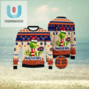 The Grinch Holding Mets Ornament Ugly Christmas Sweater fashionwaveus 1 1