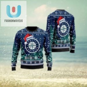 Seattle Mariners Santa Hat Ho Ho Ho Personalized Ugly Sweater fashionwaveus 1 1