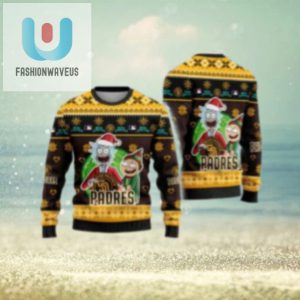 San Diego Padres Ugly Sweater Rick And Morty Holiday Theme fashionwaveus 1 1