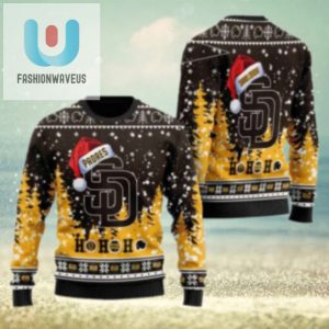 San Diego Padres Ugly Christmas Sweater Ho Ho Ho Santa Hat fashionwaveus 1 1