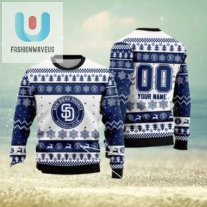 San Diego Padres Christmas Sweater Customizable Name Design fashionwaveus 1 1