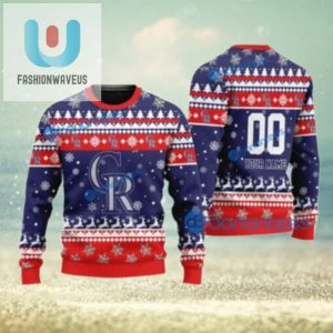 Red And Blue Snowflake Colorado Rockies Ugly Sweater Custom Name fashionwaveus 1 1