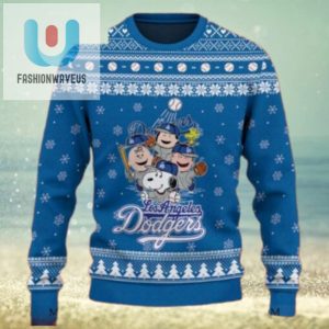 Peanuts Los Angeles Dodgers Blue Ugly Christmas Sweater fashionwaveus 1 1