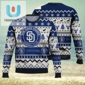 Mlb San Diego Padres Ugly Sweater Snowflake Reindeer Pattern fashionwaveus 1 1