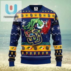 Mlb San Diego Padres Ugly Christmas Sweater Grinch Design fashionwaveus 1 1