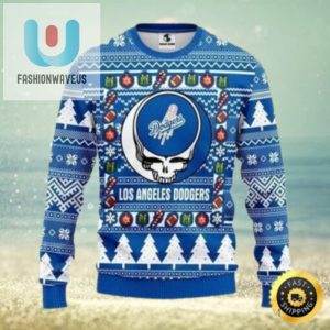 Mlb Los Angeles Dodgers Blue Skull Christmas Sweater fashionwaveus 1 1