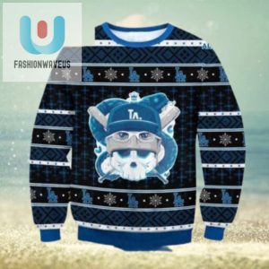 Mlb La Dodgers Skull Baseball Christmas Ugly Sweater fashionwaveus 1 1