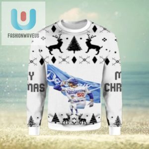 Los Angeles Dodgers Mookie Betts White Christmas Sweater fashionwaveus 1 1