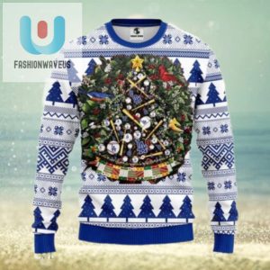 Los Angeles Dodgers Baseball Wreath Ugly Christmas Sweater fashionwaveus 1 1