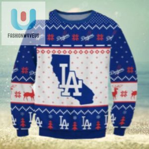 La Dodgers California Map Ugly Christmas Sweater fashionwaveus 1 1