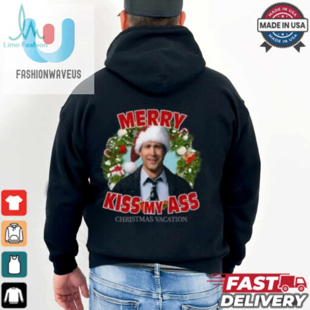 Merry Kiss My Ass National Lampoons Xmas Shirt 