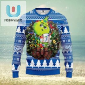 Grinch Hugging Dodgers Baseball Christmas Sweater fashionwaveus 1 1