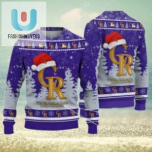 Gold Logo Christmas Hat Colorado Rockies Ugly Sweater Forest Design fashionwaveus 1 1