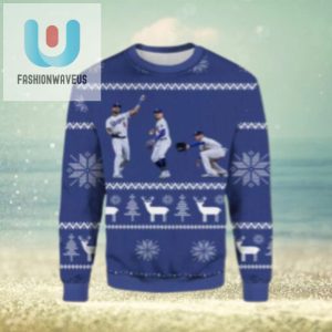 Funny La Dodgers In Game Action Ugly Christmas Sweater fashionwaveus 1 1