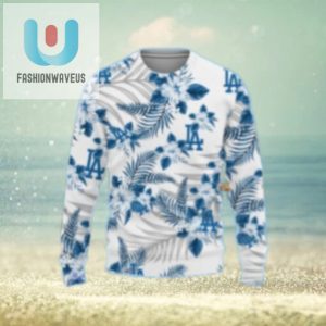 Floral Pattern Los Angeles Dodgers Ugly Christmas Sweater fashionwaveus 1 1