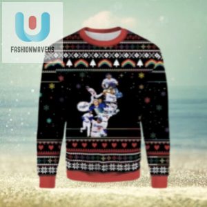 Dodgers Stacked Players Collage Black Ugly Christmas Sweater fashionwaveus 1 1